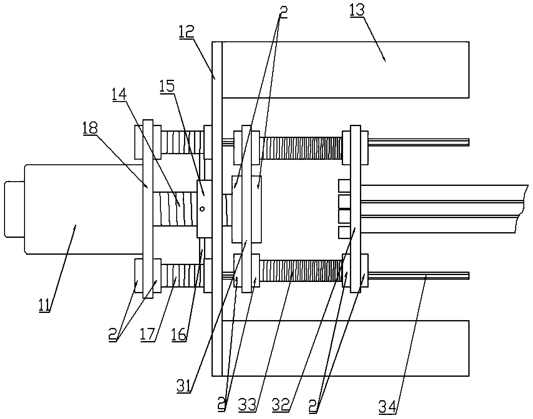 Supporting pile tensioning device