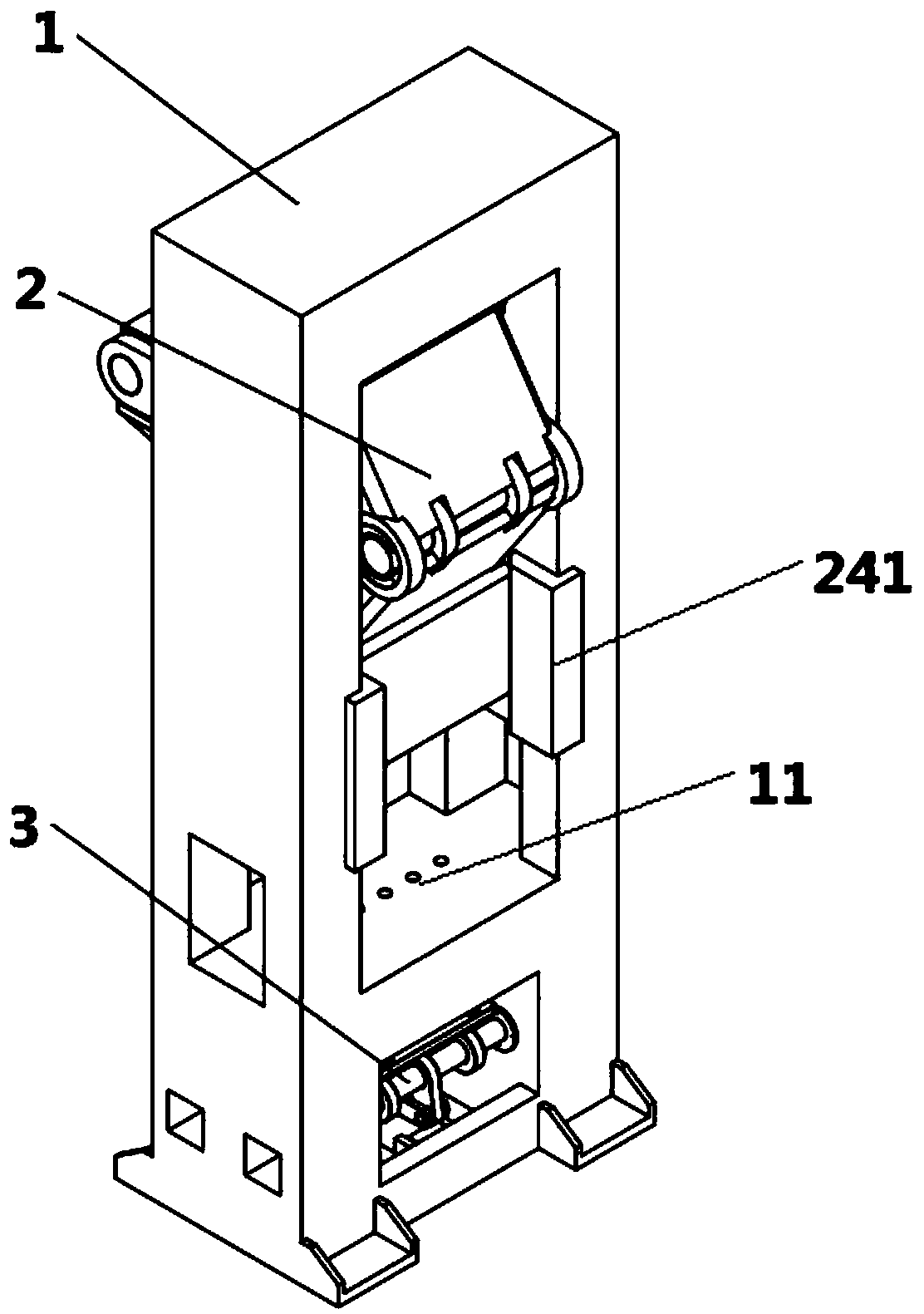 Pressurizing toggle joint punching machine