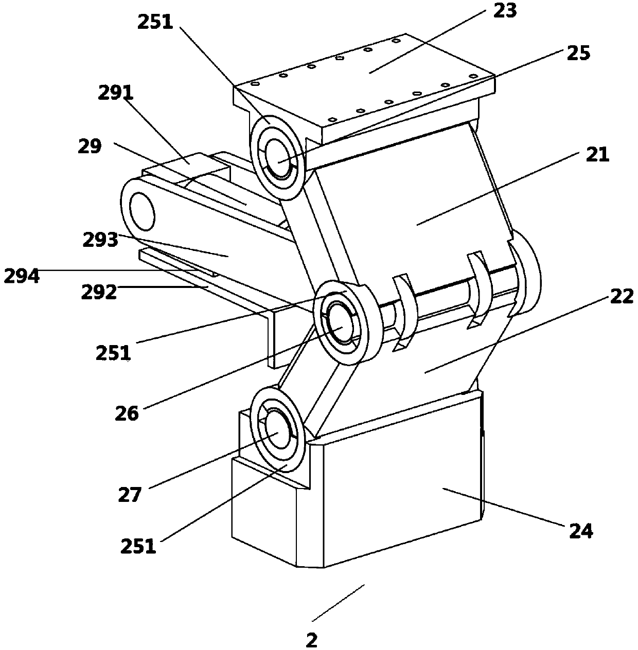 Pressurizing toggle joint punching machine