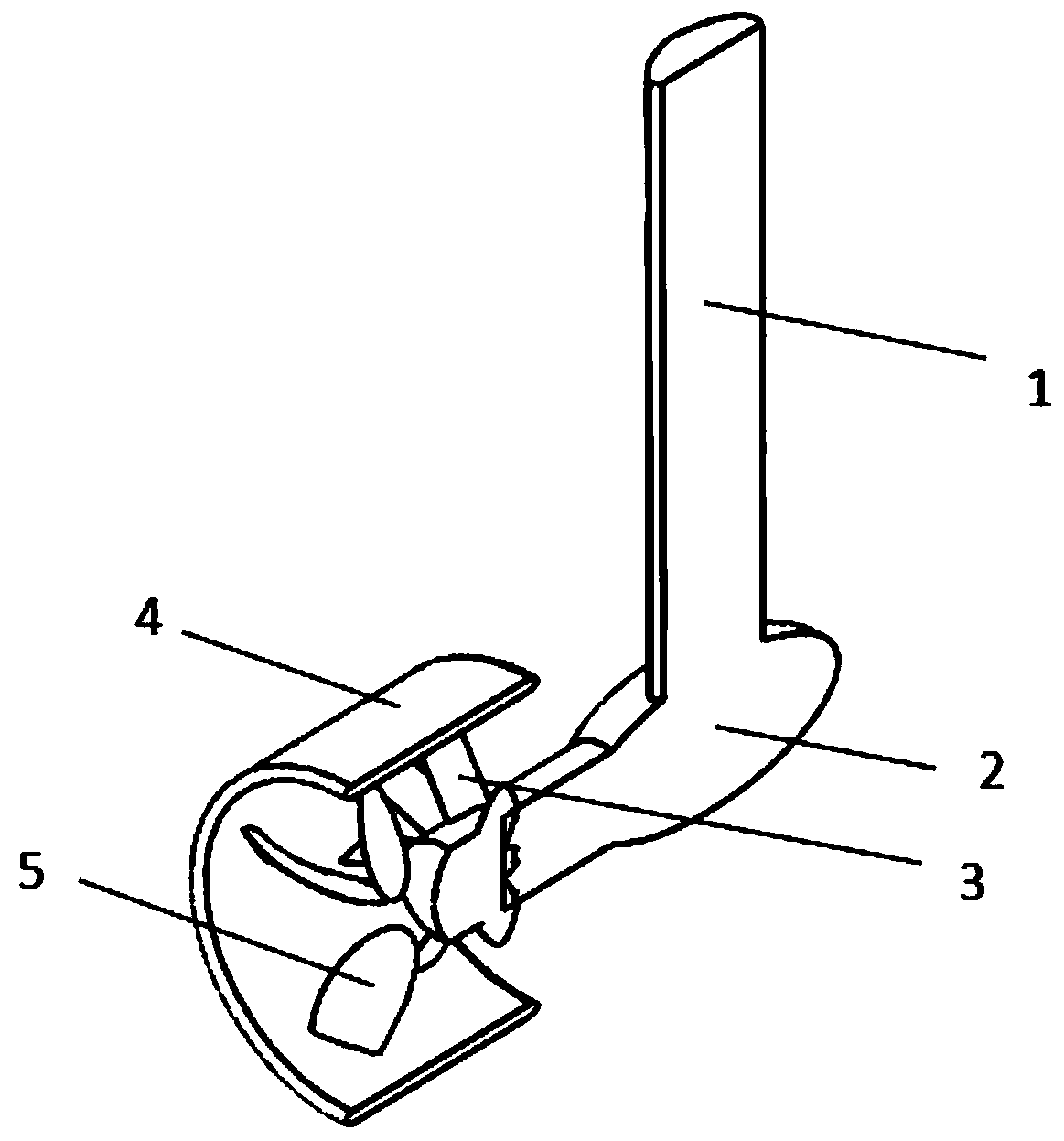 Pod type rim propeller