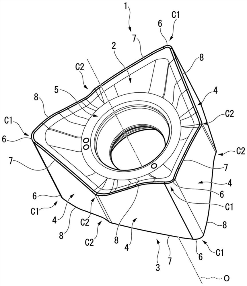 Powder forming pressing method and powder forming pressing device for green compact for cutting insert