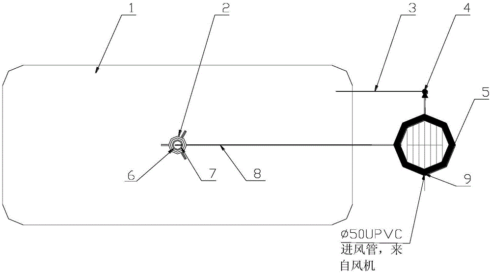 A breeding pond bottom treatment system