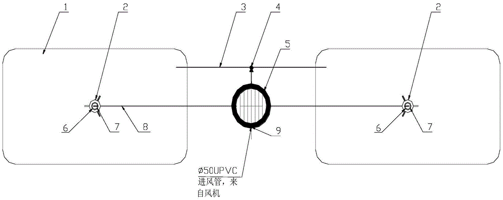 A breeding pond bottom treatment system