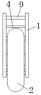 An exterior-mounted silent automatic buffer pulley device