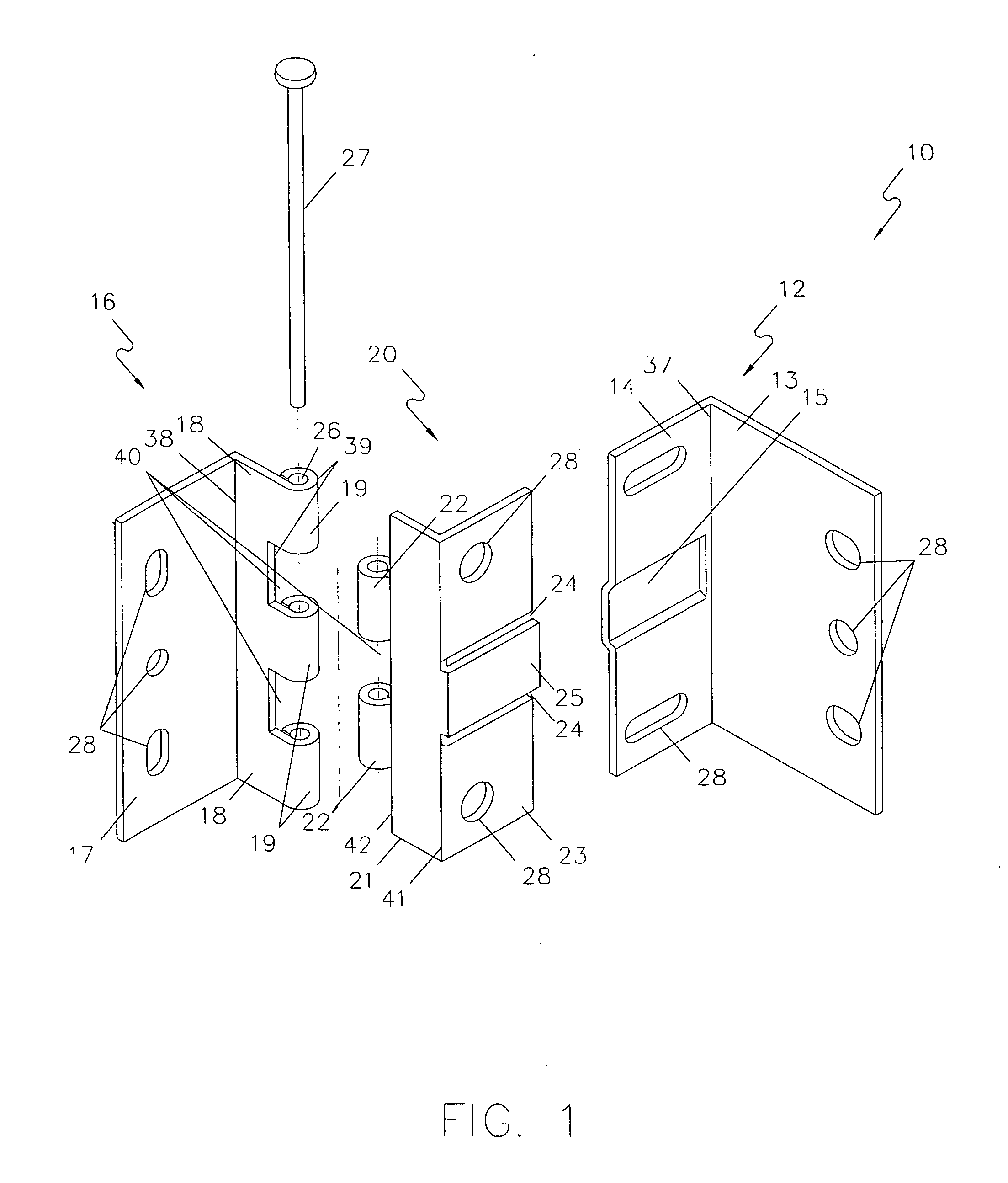 Expandable hinge assembly