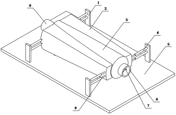 Seamless steel pipe surrounding type intermittent processor