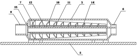 Seamless steel pipe surrounding type intermittent processor