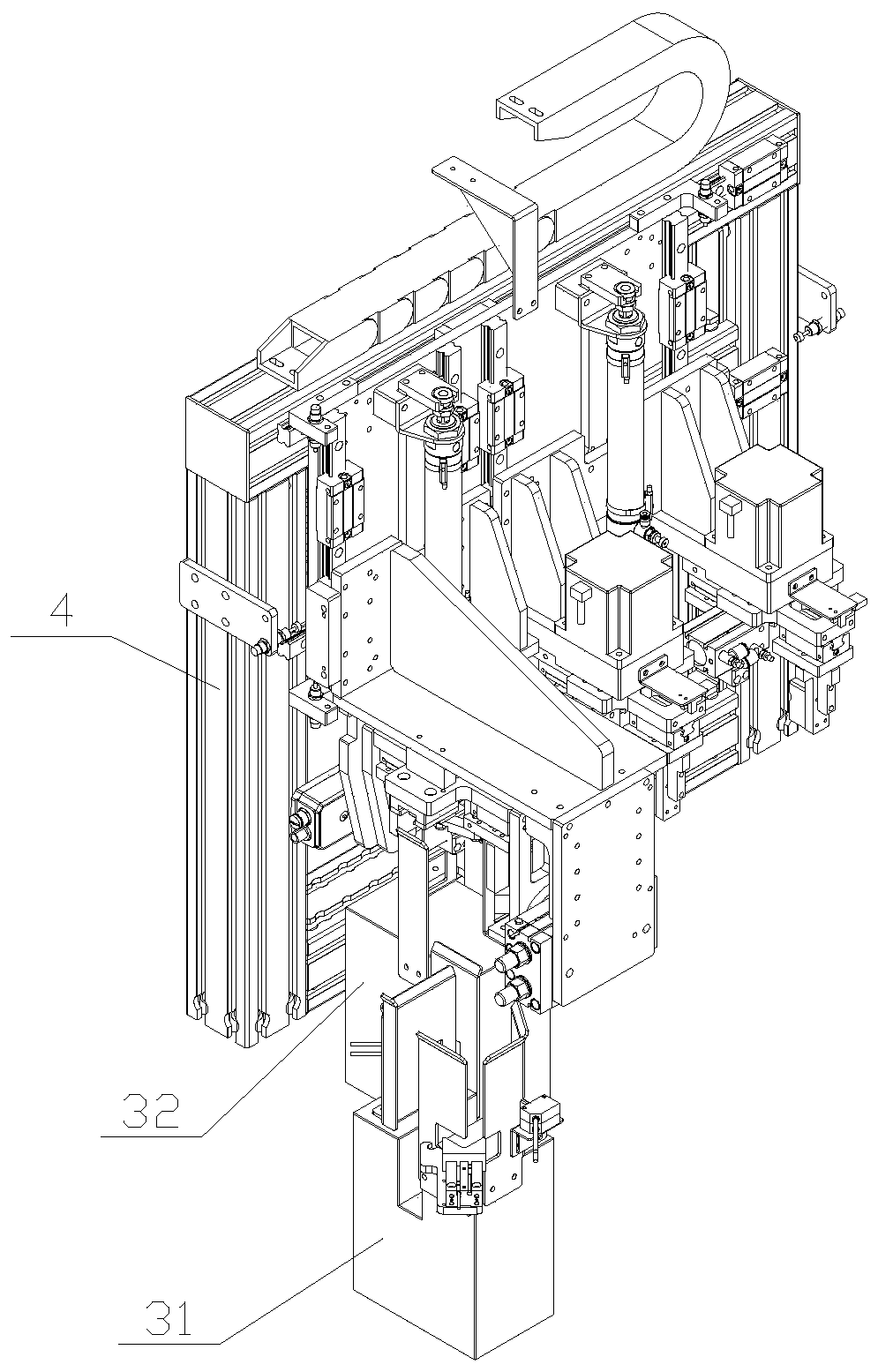 Laser automatic testing device for spirit level test