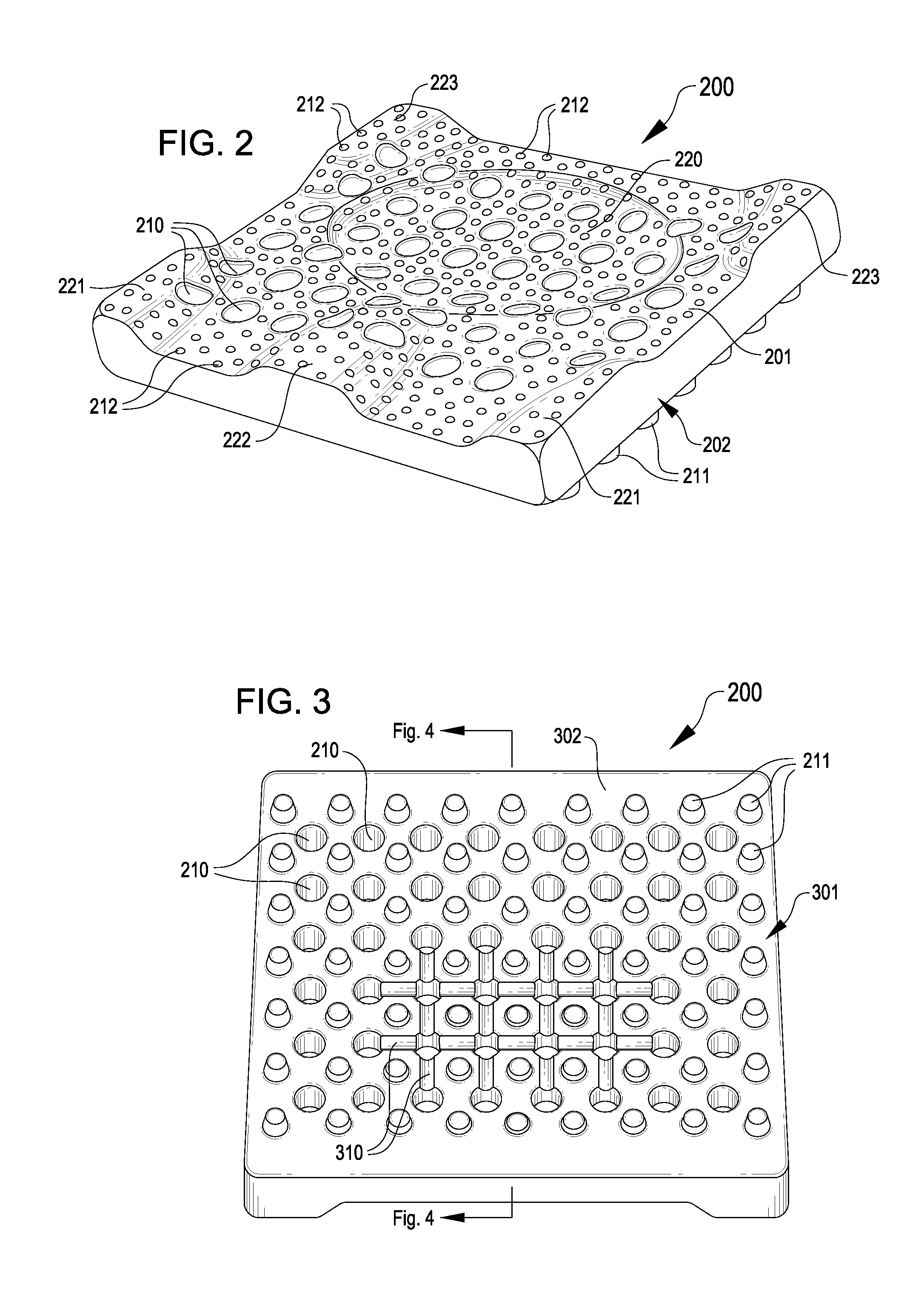 Cushion items with flexible contouring