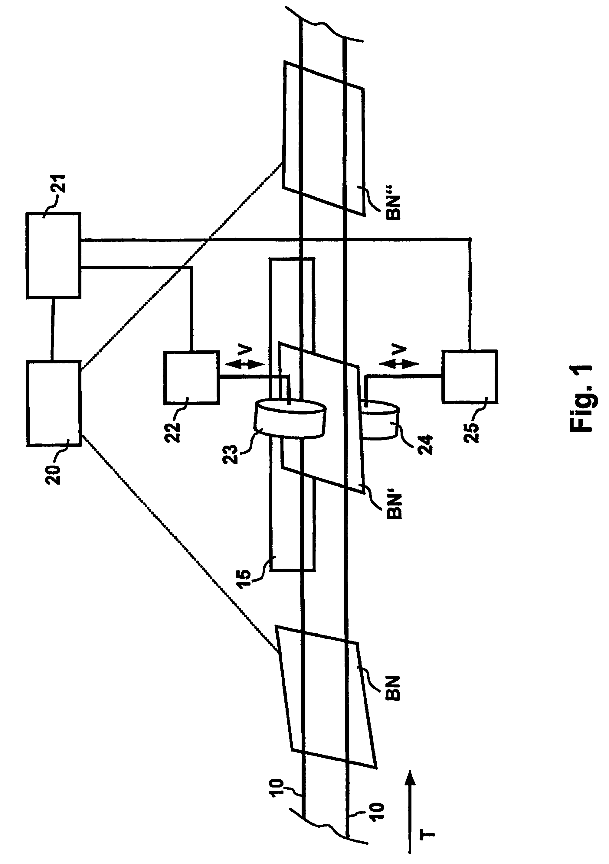 Device and method for aligning bank notes