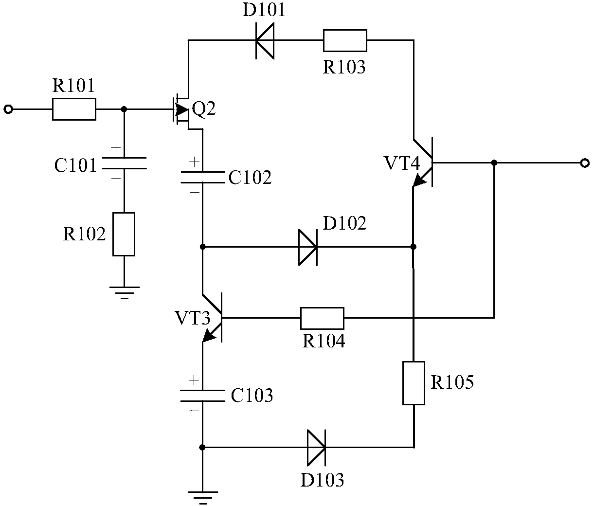 LED dimming driving system based on filtering amplification type triode voltage stabilizing circuit