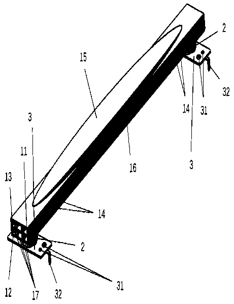 Anti-collision beam device of automobile