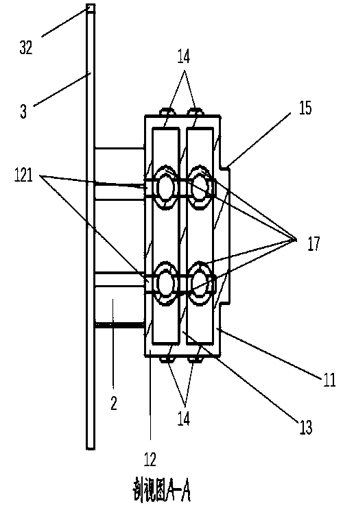 Anti-collision beam device of automobile