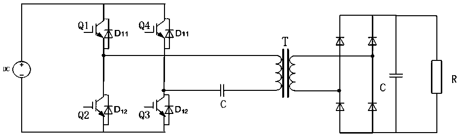 A method of suppressing the bias magnetization of a transformer matched with a full-bridge inverter