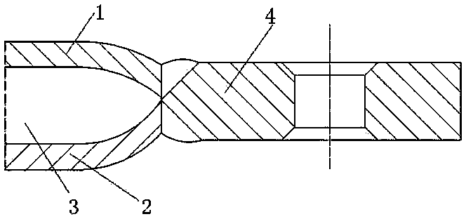 Thermal radiation plate butt joint structure