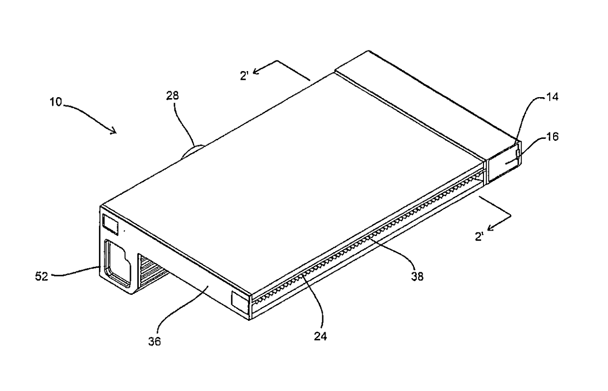 Lighted waterfall device with spreading manifold