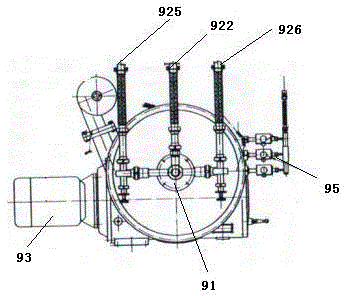 A device for drying and recycling pig blood protein powder