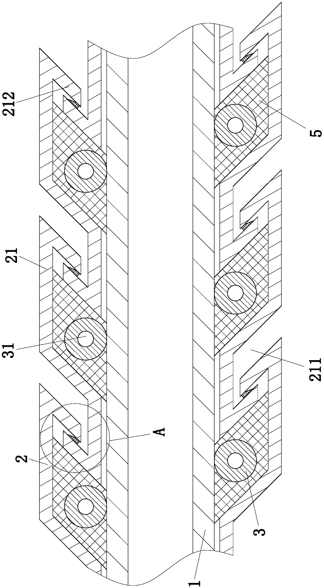 Hot water conveying hose