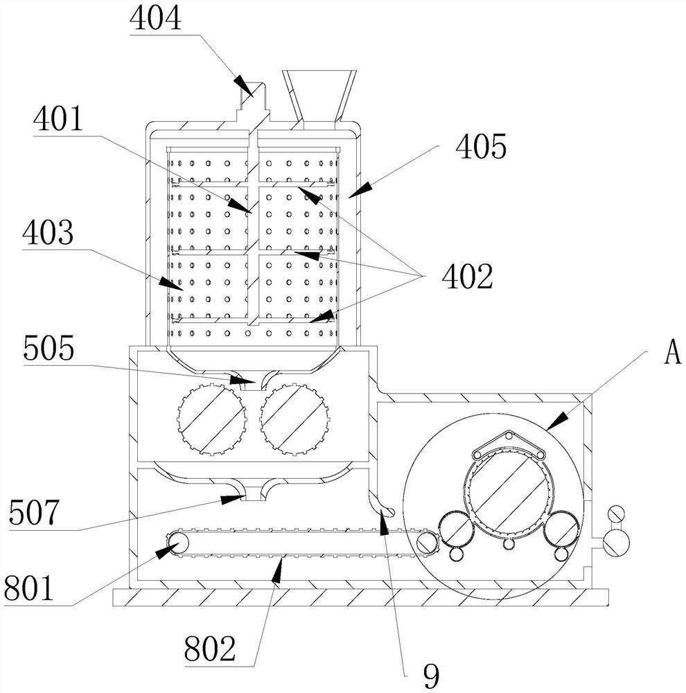 Equipment for rapidly separating feather fibers from feathers