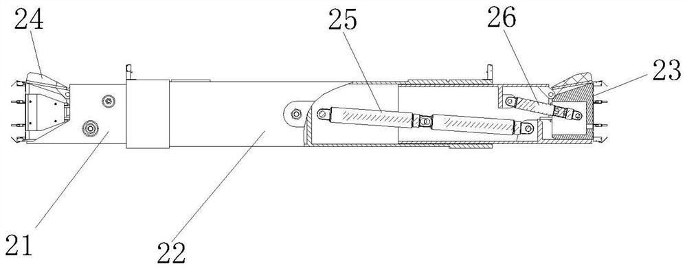 Automatic hoistway climbing device and working method thereof