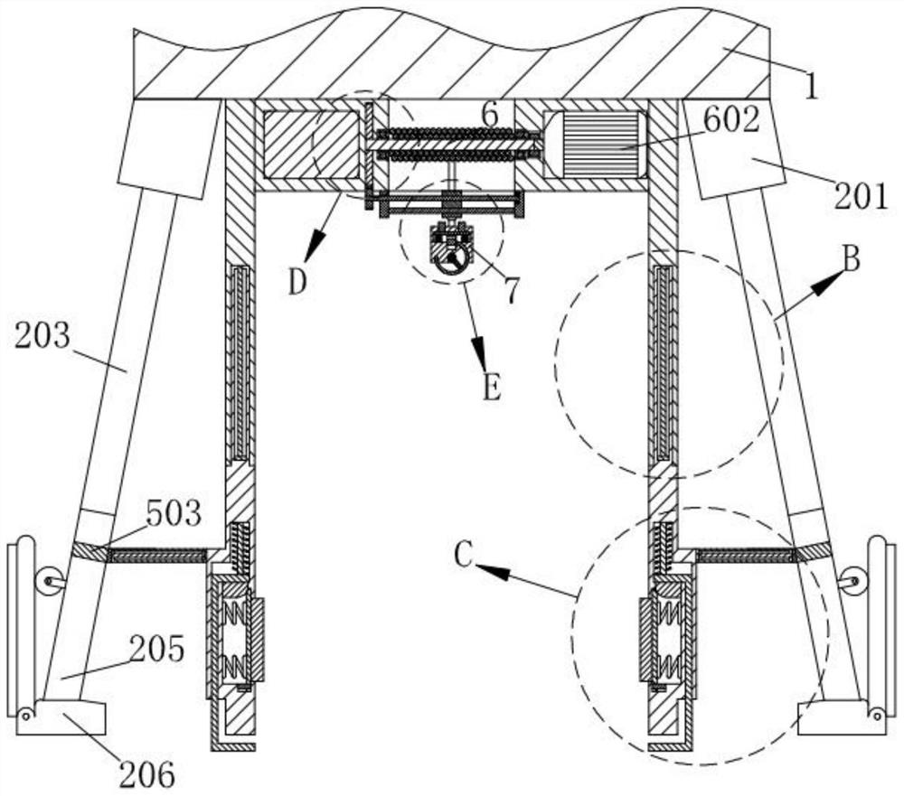 Large unmanned aerial vehicle suitable for taking off and landing on different terrains