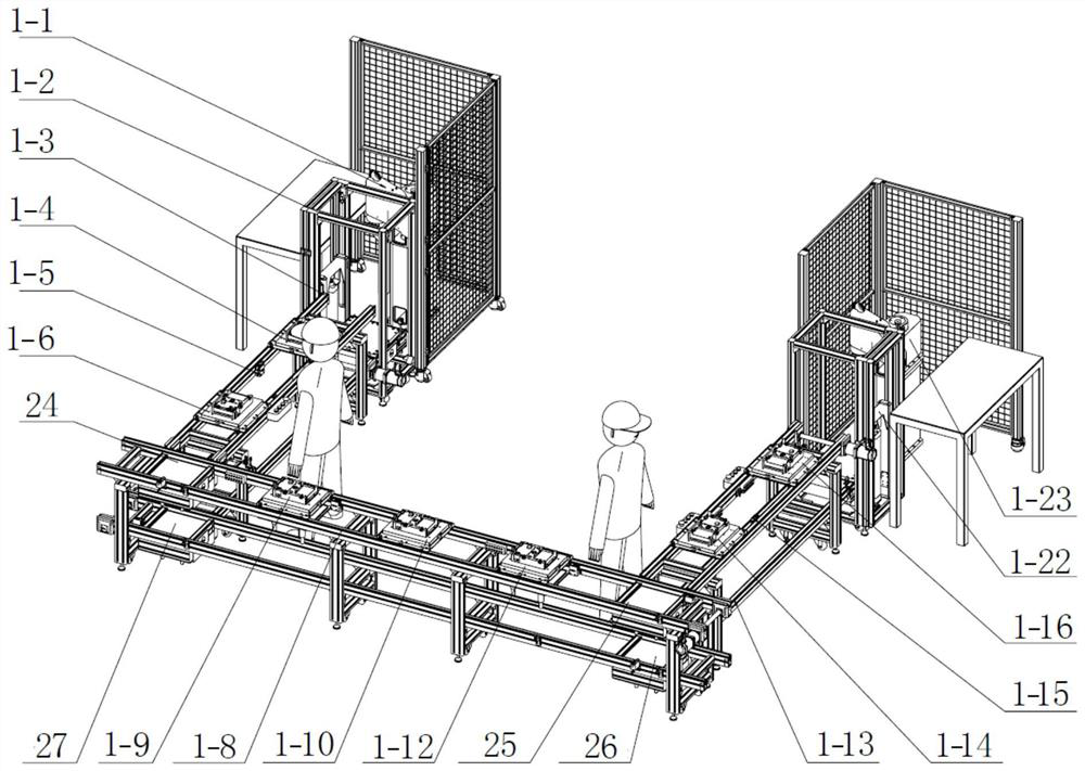 An automatic loading and unloading production line and its control method