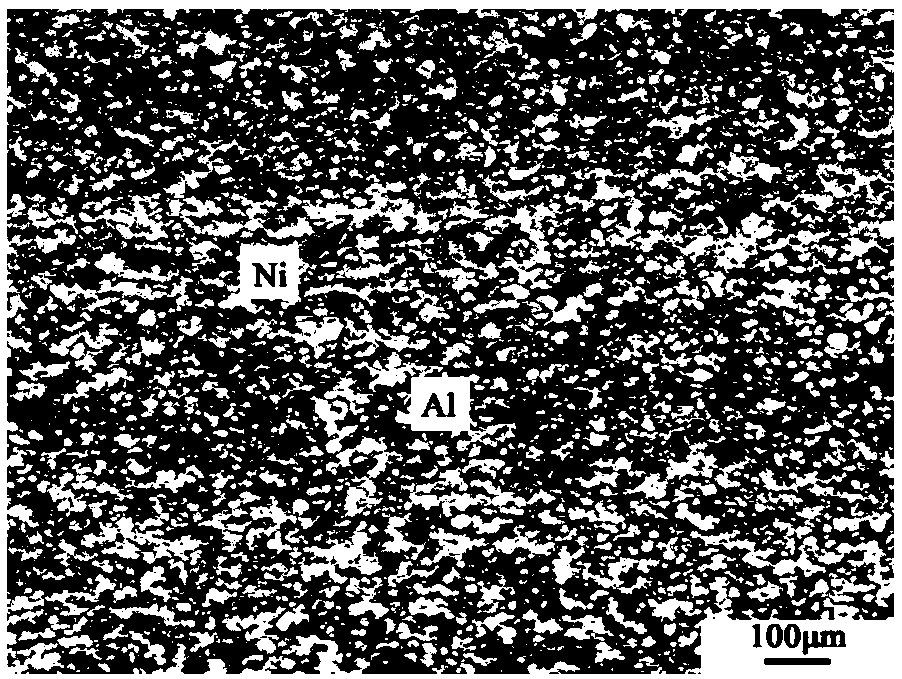 A kind of preparation method of all-metal active material with powder packing structure