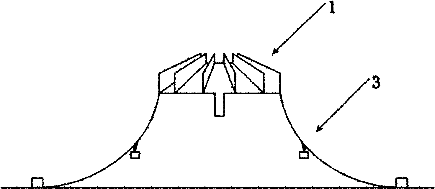 Wave energy generating set