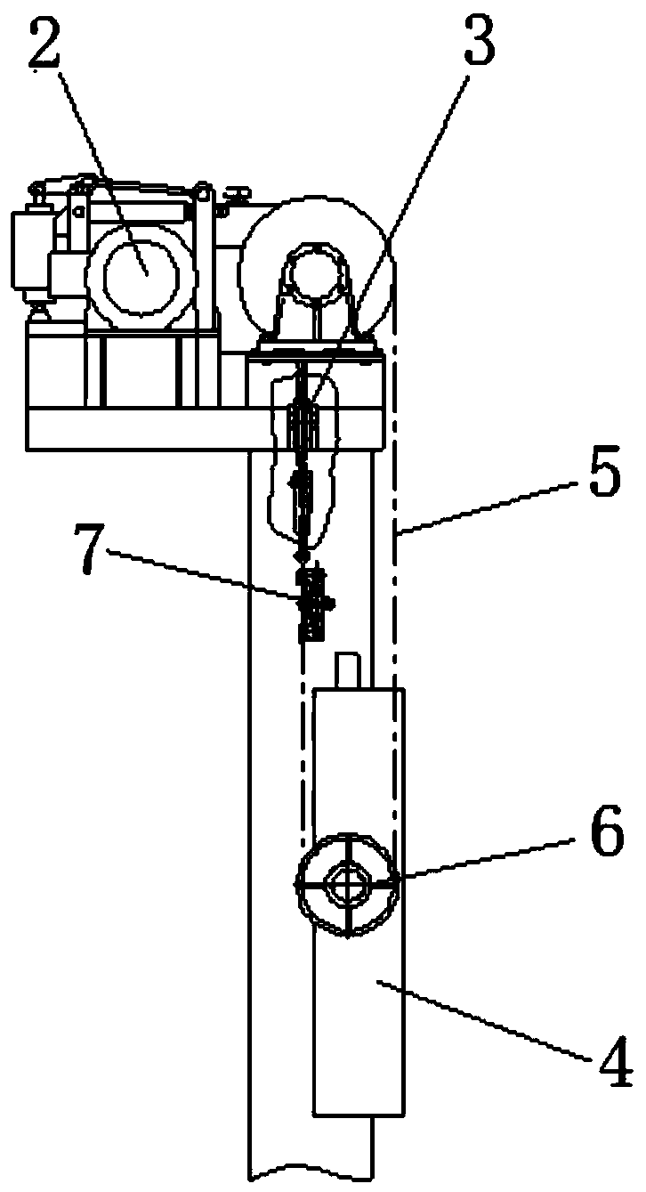 Double-pulley lifting device with balancer and oxygen lance device with balancer