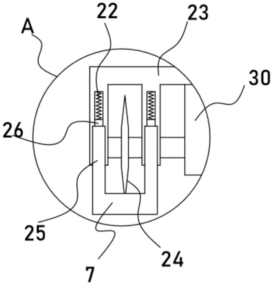 Steel bar cutting device for constructional engineering construction