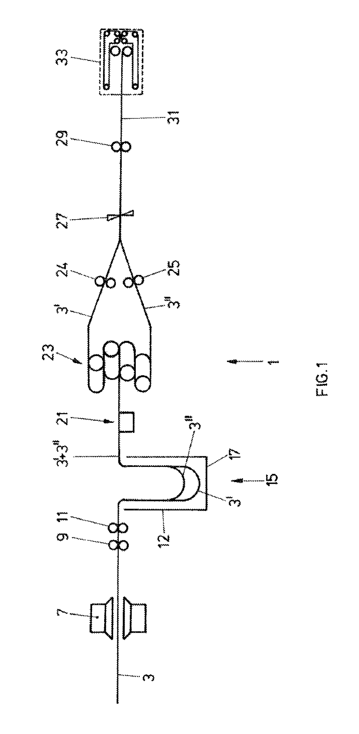 Device for cutting paper webs