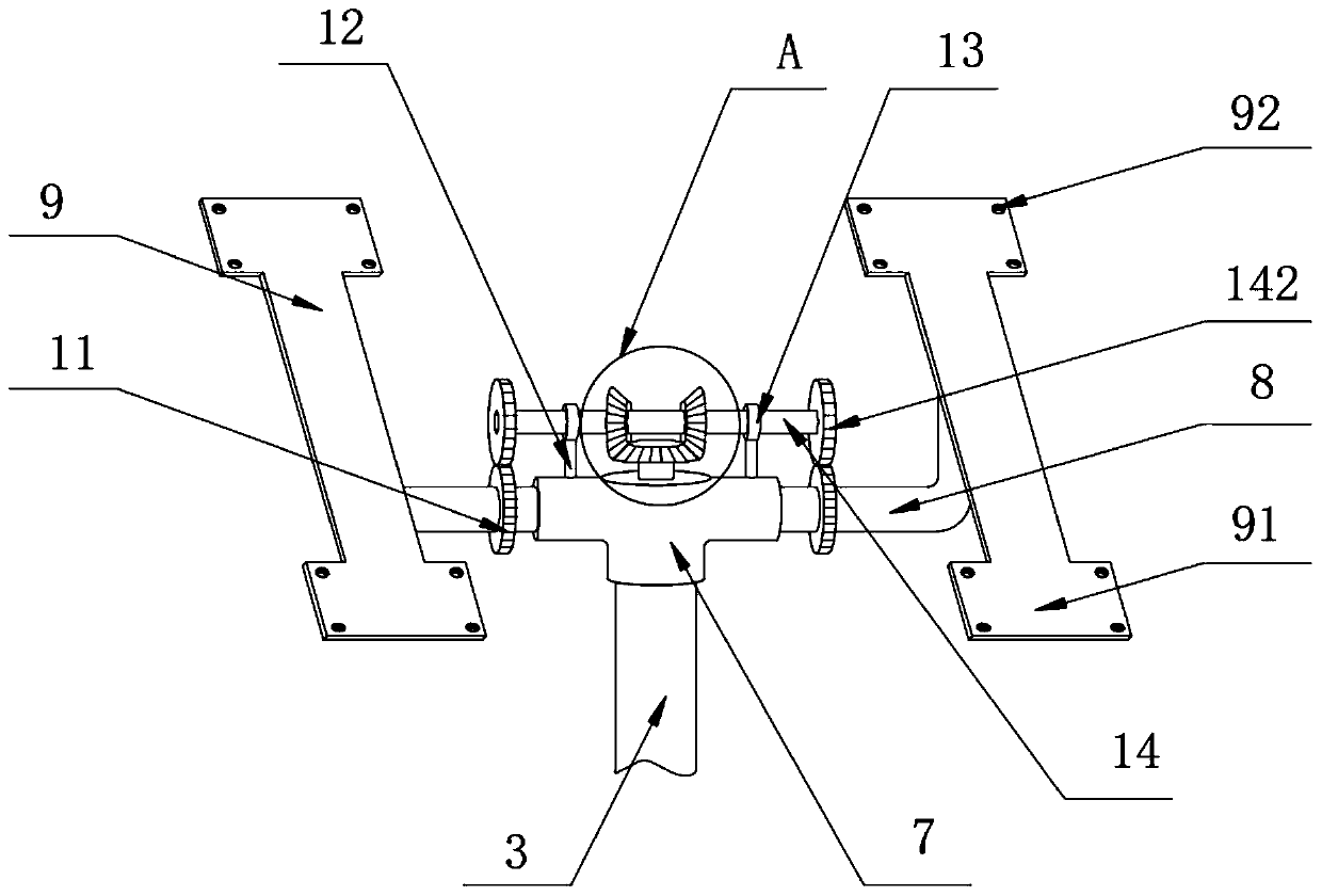 LED street lamp with adjustable illuminating brightness