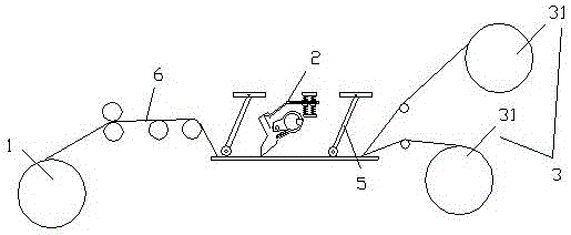 Metallized film breadth linearly adjustable type splitting machine and unit thereof