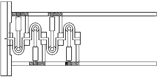 Furnace wire bending process adopting hydraulic cylinder type horizontal driver and bending force sensor