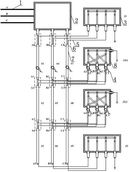 On-line monitoring system for current and carrying capacity of cable sheath