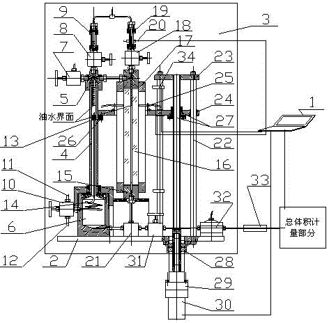 Oil and water two-phase metering device