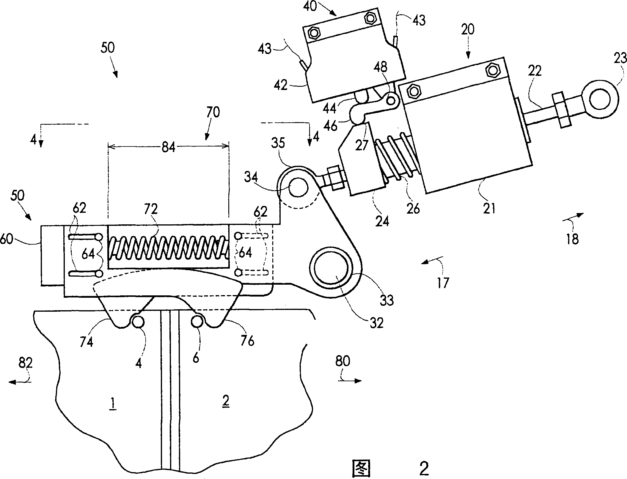 Linear activated lock device for door system of transporting vehicle