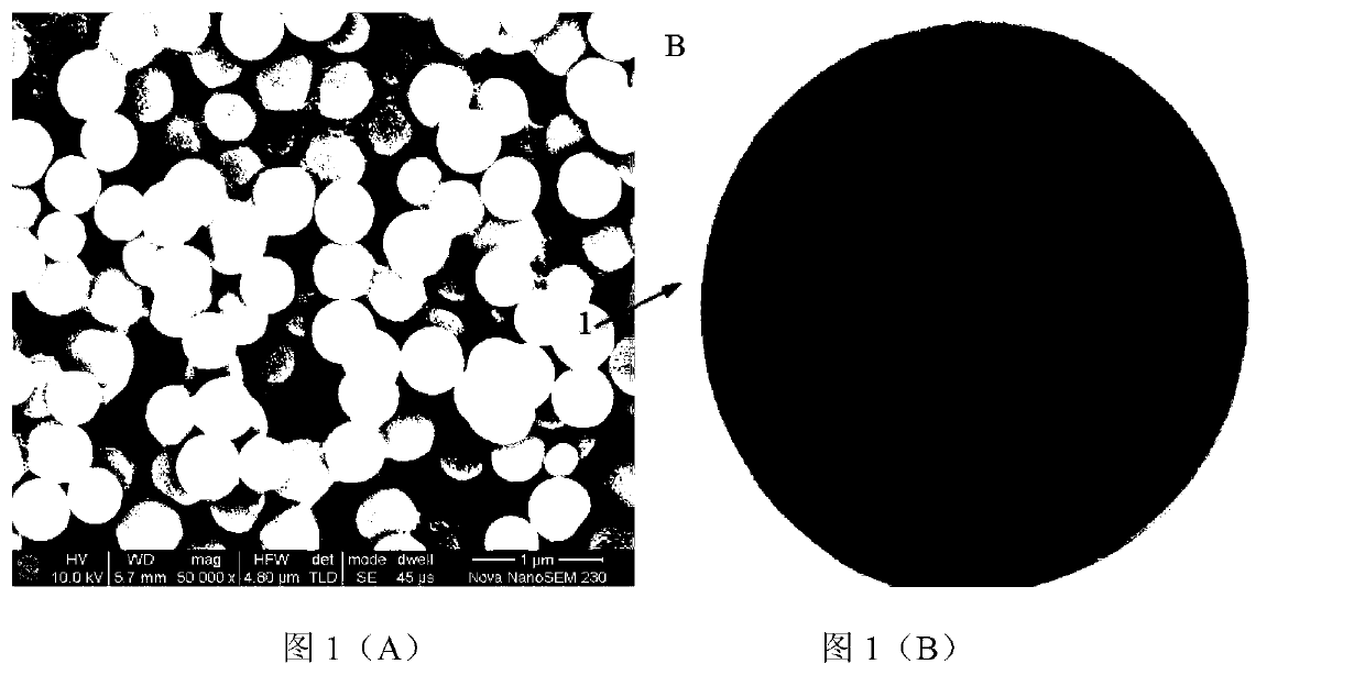 Preparation method of single-ionic conductor SiO2@Li&lt;+1&gt; with core-shell structure in polymer electrolyte