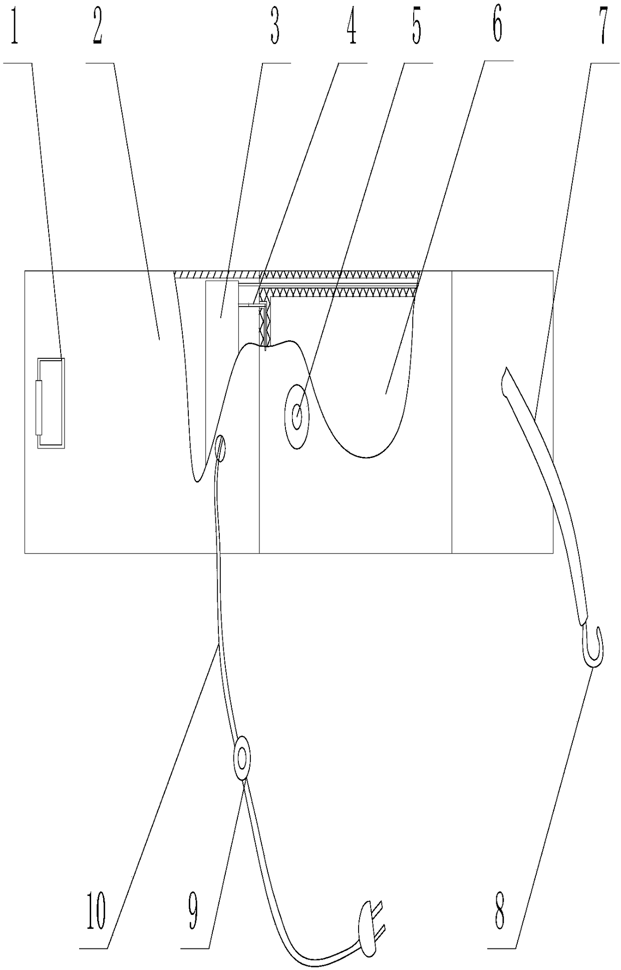 A stomach warming belt for adjuvant treatment of gastric ulcer