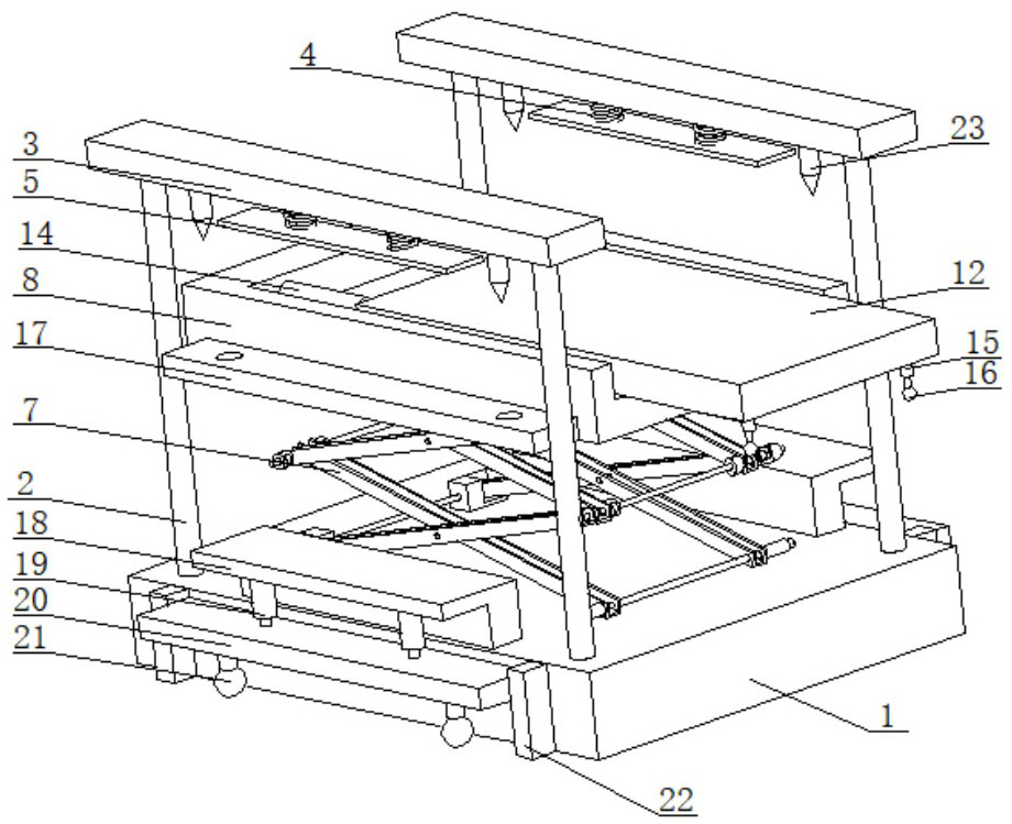 Vertical lifting device in construction