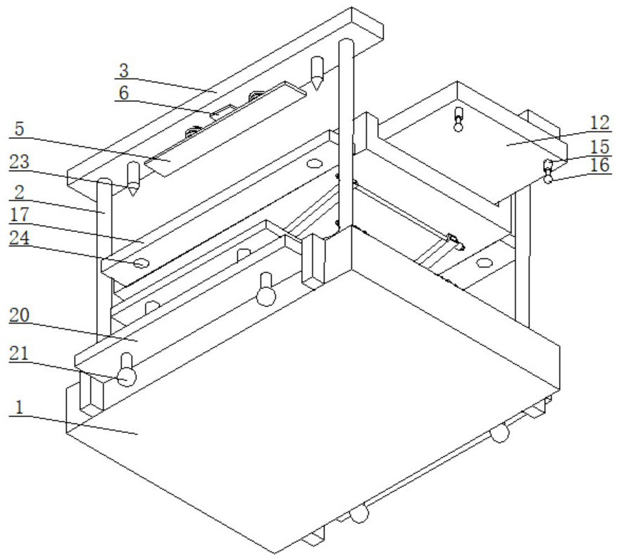 Vertical lifting device in construction