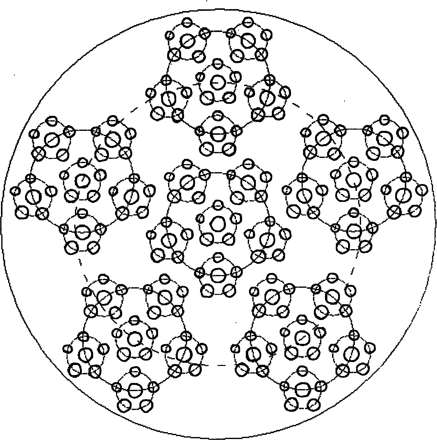 Fractal design method for diamond particle distribution on diamond bit