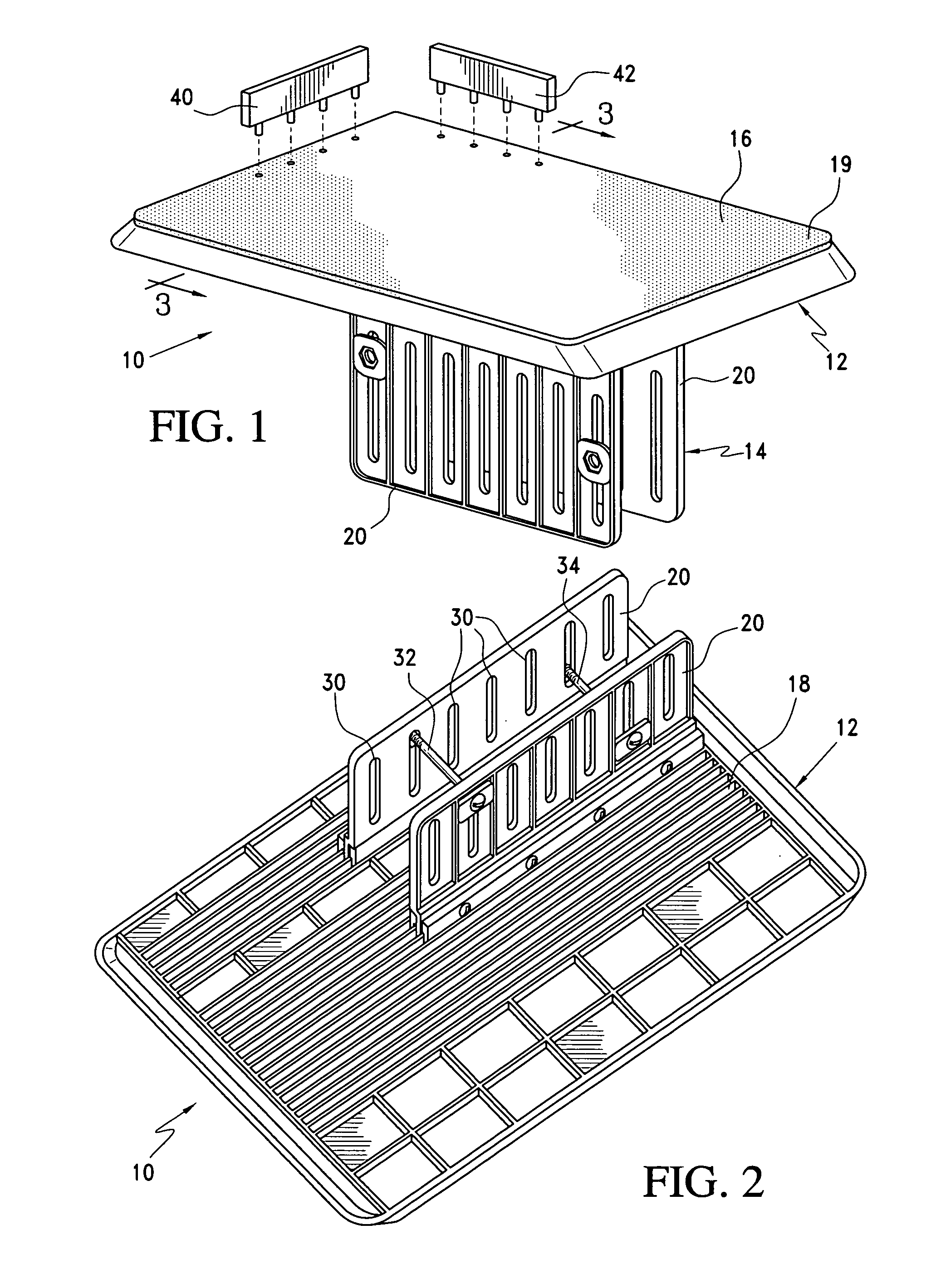 Chair arm mounted computer accessory support assembly