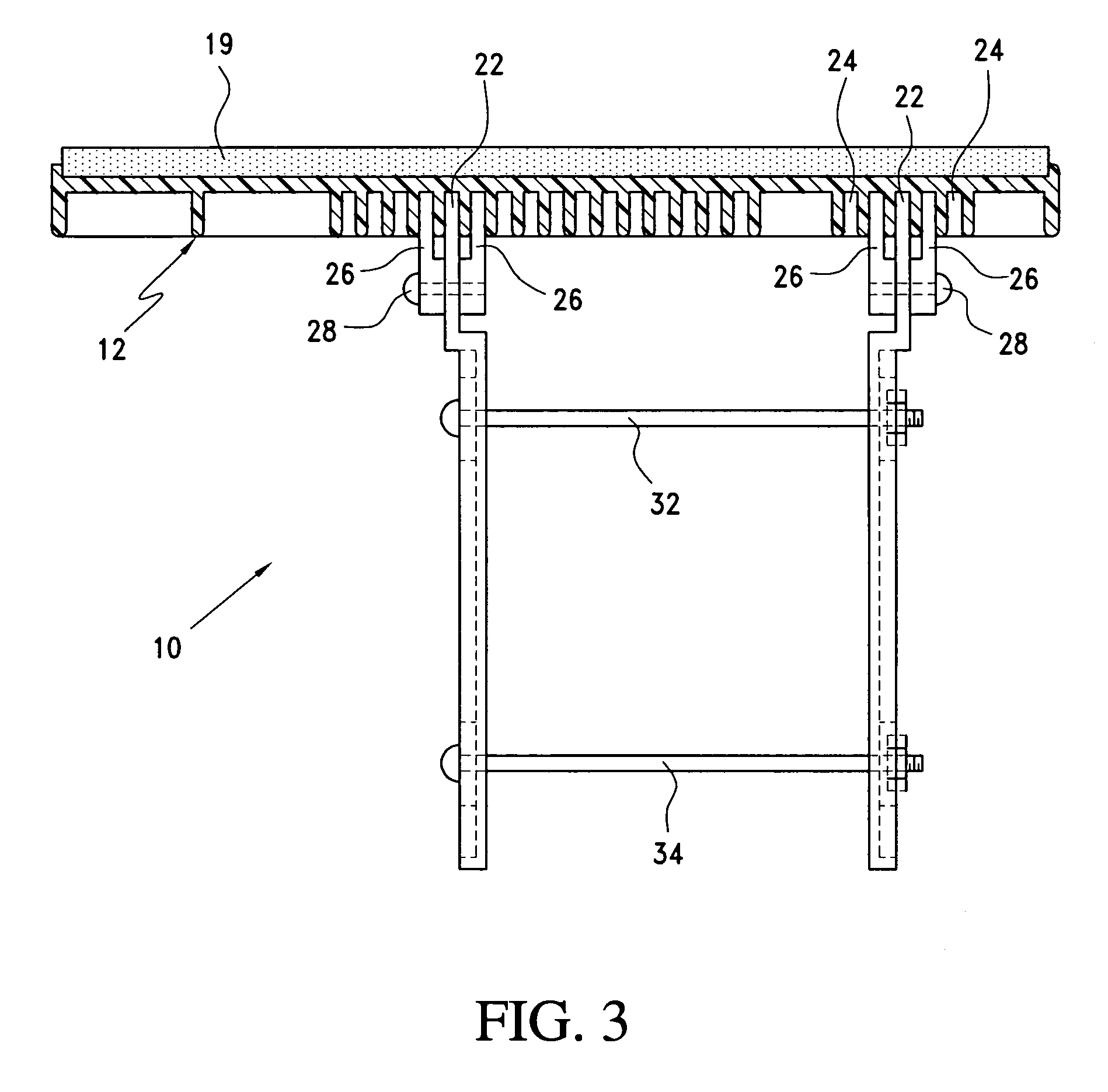 Chair arm mounted computer accessory support assembly