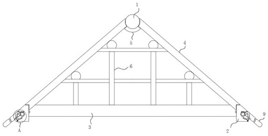 A support frame for a pitched roof