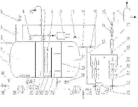 Continuous circulating pipe membrane bioreactor