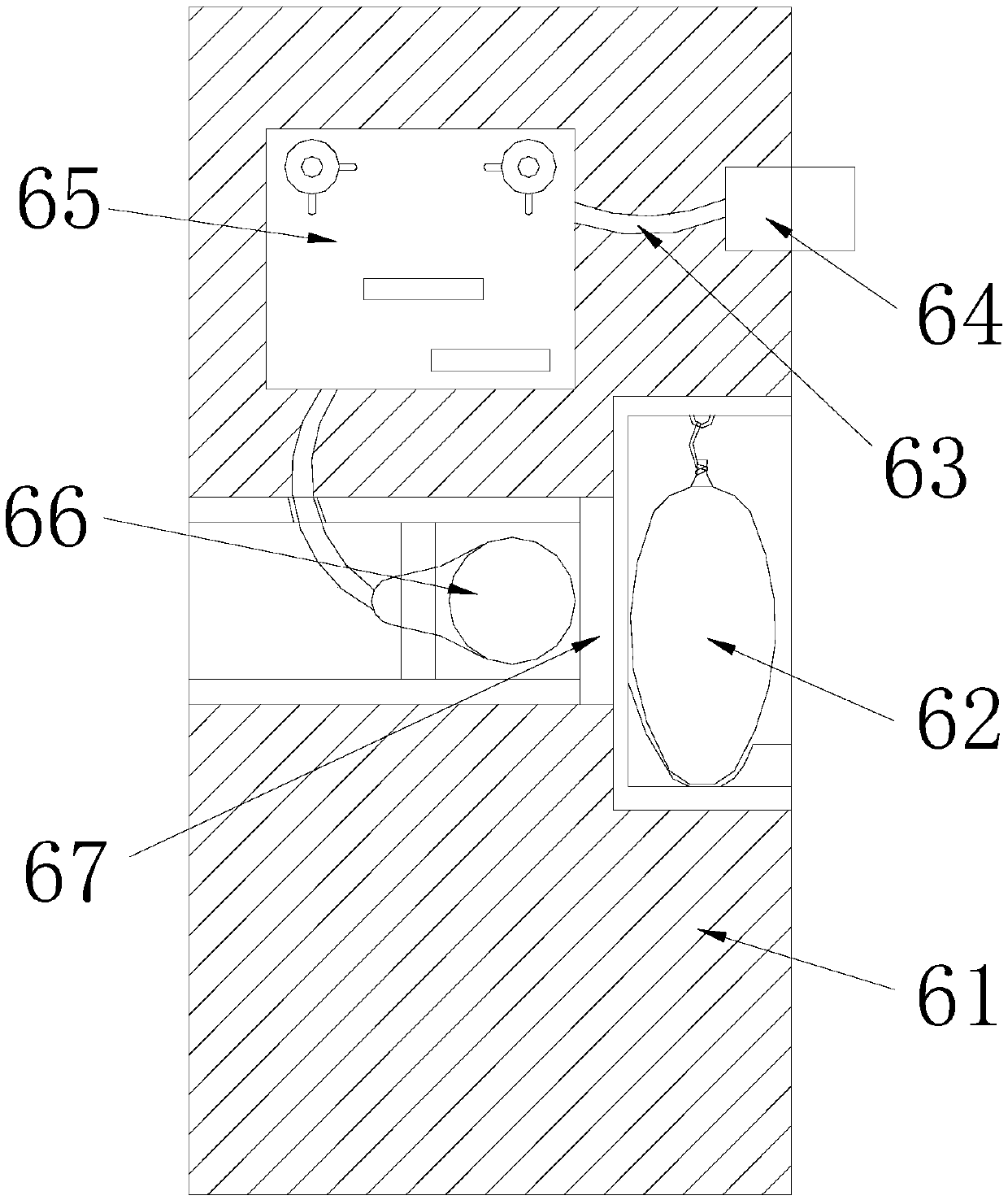 Anti-suction type station air circulation equipment designed in accordance with living habits of flesh flies