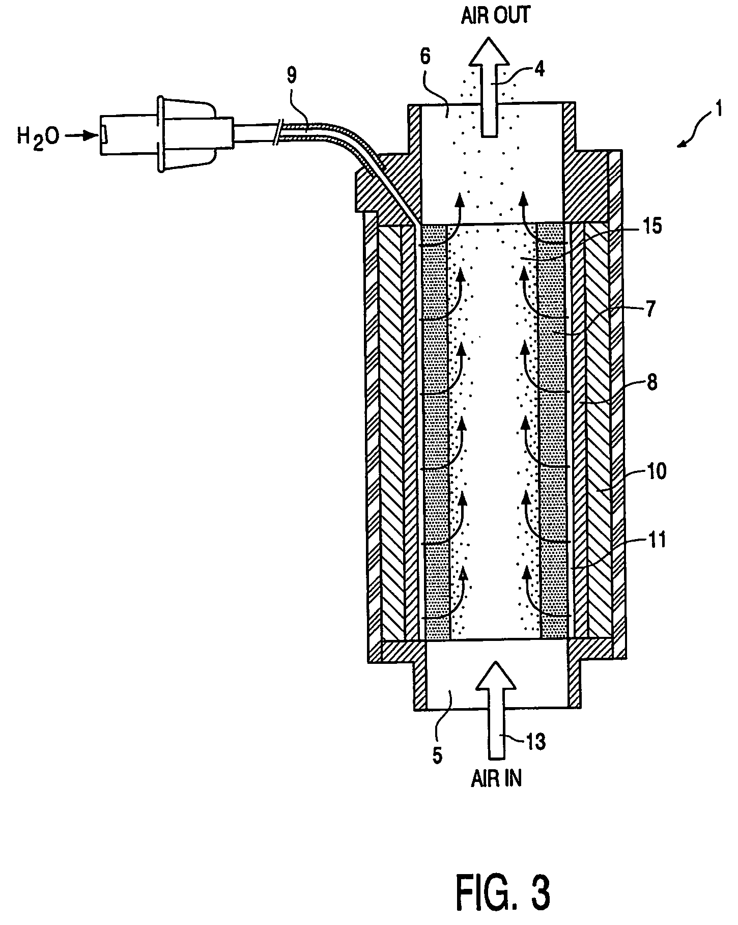 Device for heating and moistening a breathing gas