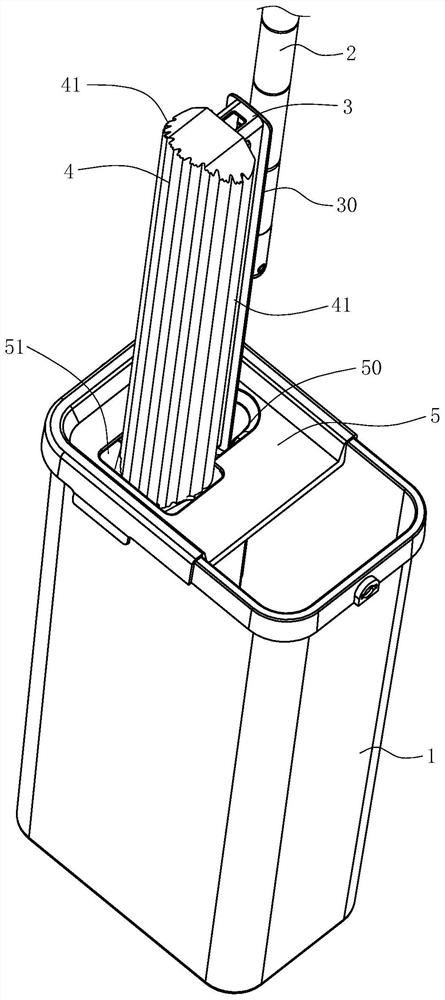 Double-side-squeezing water squeezing device, cleaning tool and self-squeezing foamed cotton mop