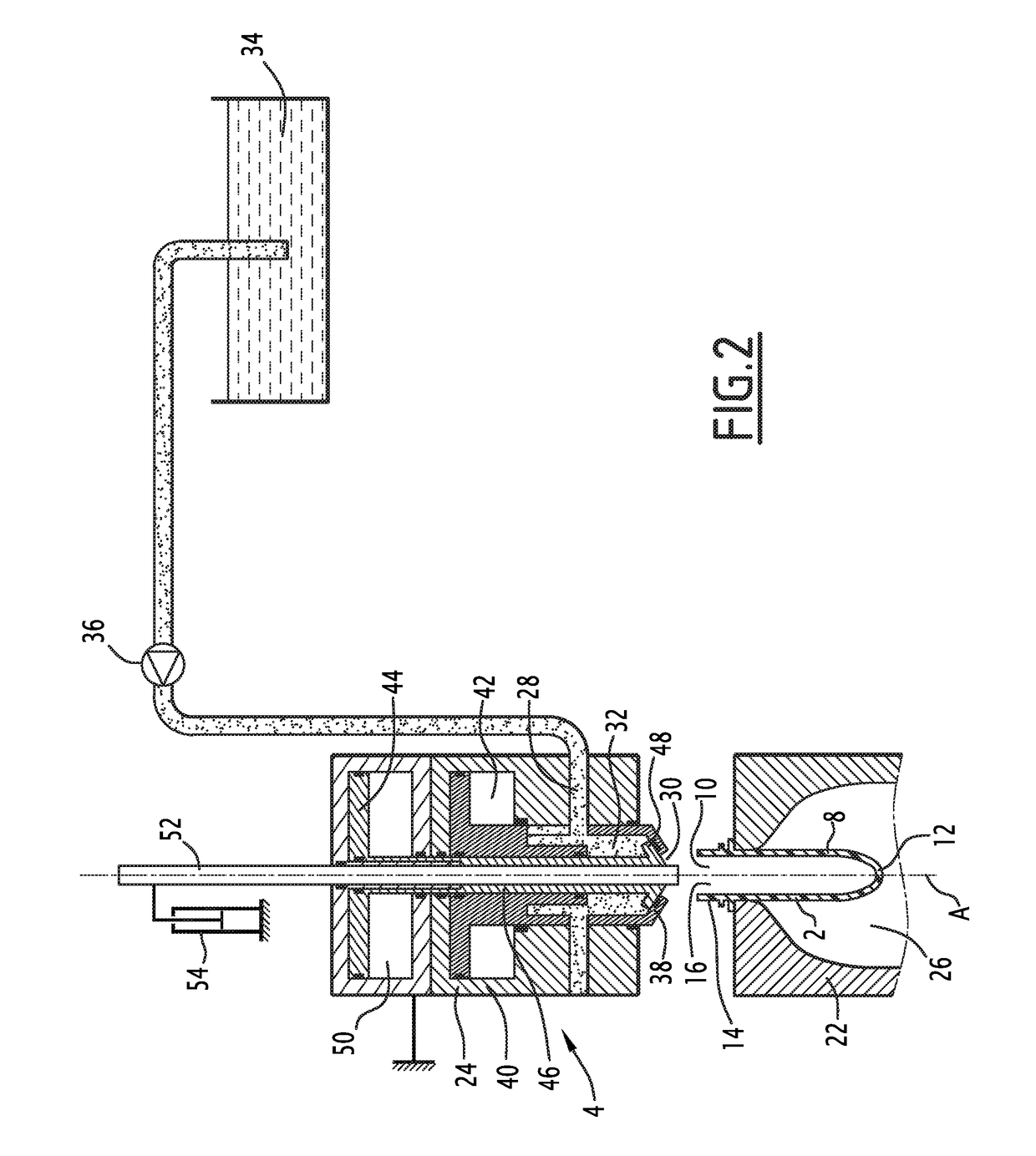 Method for forming and filling a container with an end product comprising a concentrated liquid